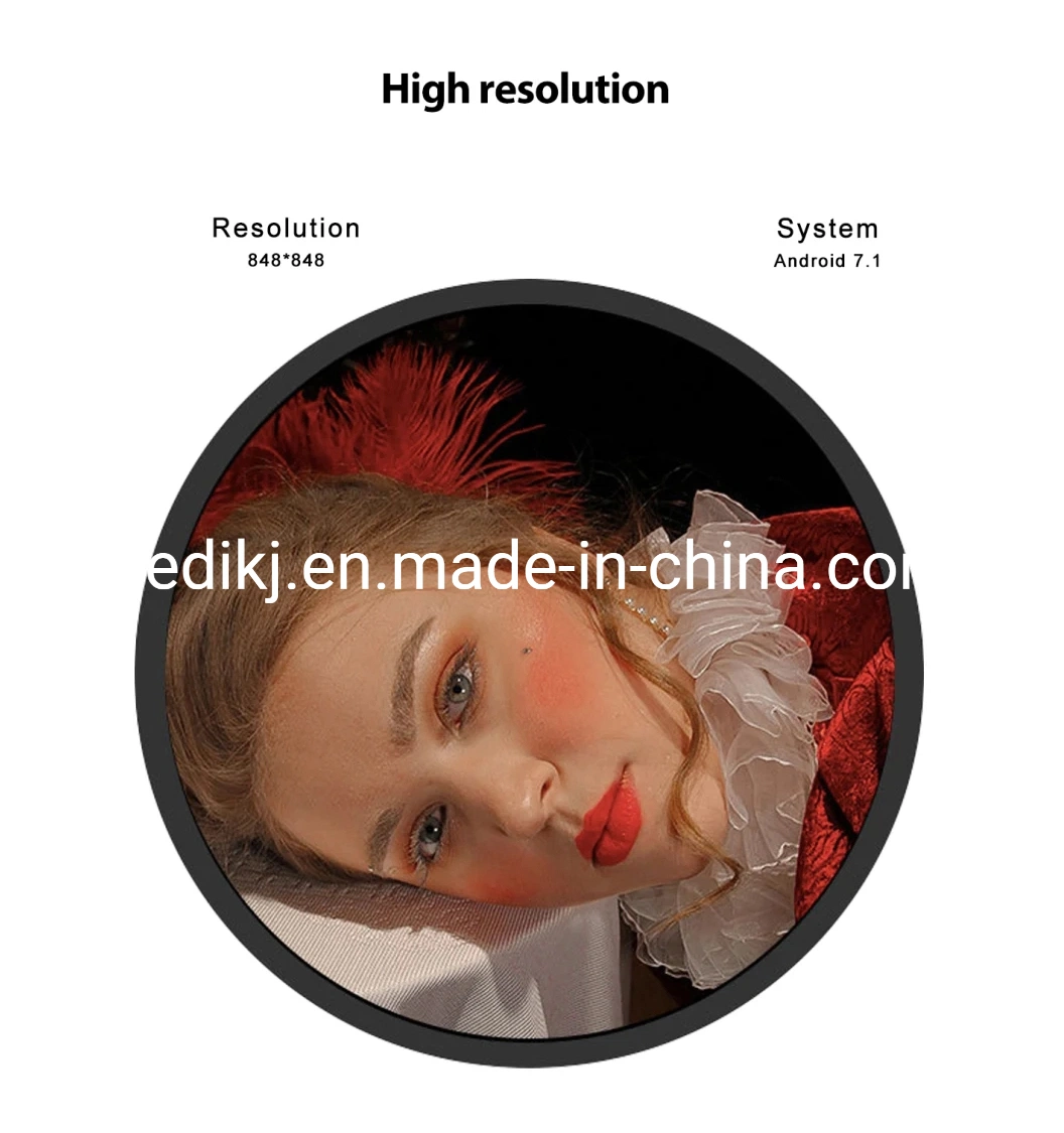 23.6inch Screen Logo Round LCD Panel Sign Advertising Display with IPS Technology Digital Signage